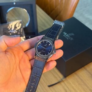 Hublot Classic azul/couro
