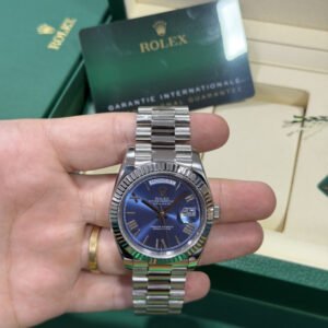 Rolex Day-Date Silver / Blue
