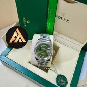 Rolex Day-Date Silver / Green