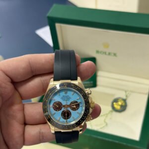 Rolex Daytona / Gold Azul-Turquesa