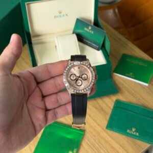 Rolex Daytona Rose / Cravejado